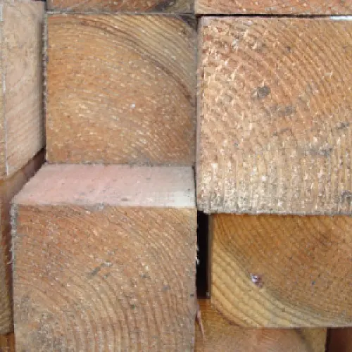 Ege stolpe, firkantet 10 x10 x 300 cm