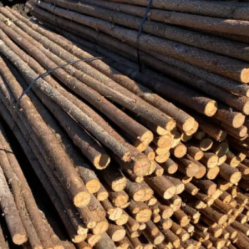 Rafter med bark, 2nd sort.- Ø4-8 x 220 cm DBA (ej returbare) - 250 stk