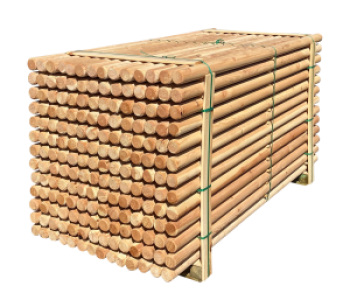 Rafter uden bark & imprg.